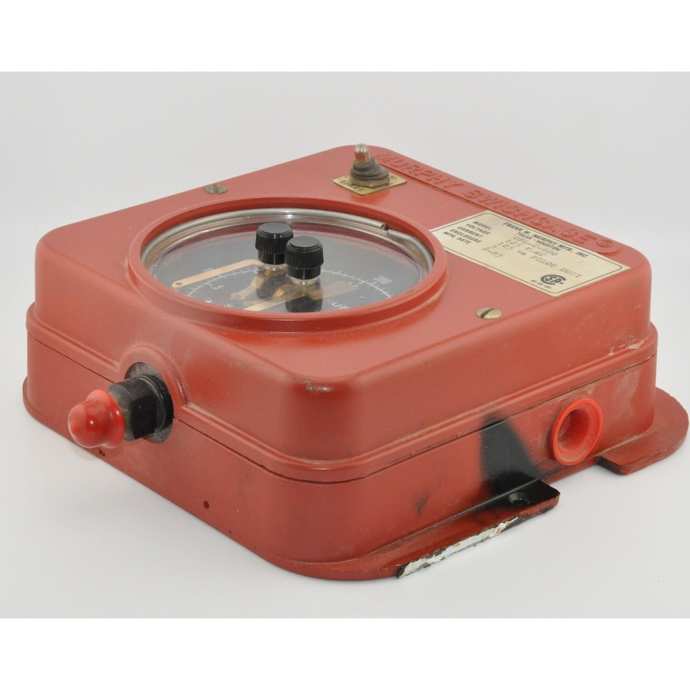 Vintage Murphy Pressure Swichgage OPL-C-600 Industrial 125V AC 600 PSI 8-85